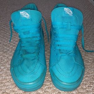 Neon blue vans